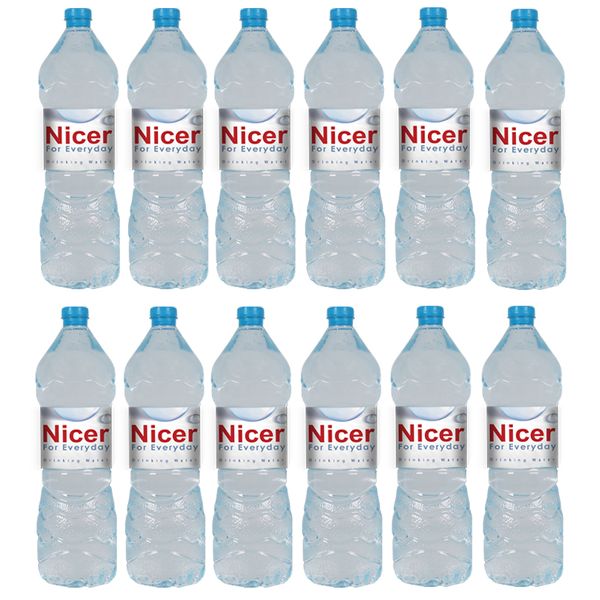 آب آشامیدنی نایسر - 1500 میلی لیتر بسته 12 عددی