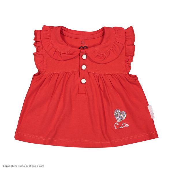 ست پیراهن و شلوارک نوزادی دخترانه آدمک مدل 2171236-72