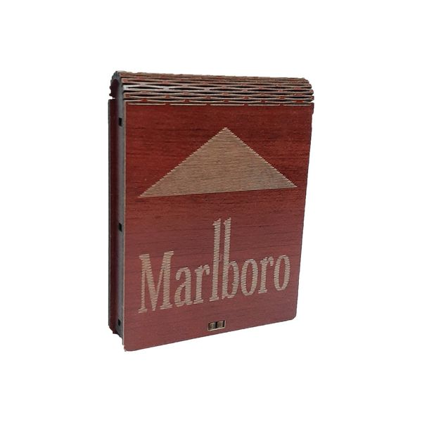 جا سیگاری چوبی طرح Marlboro مدل 06