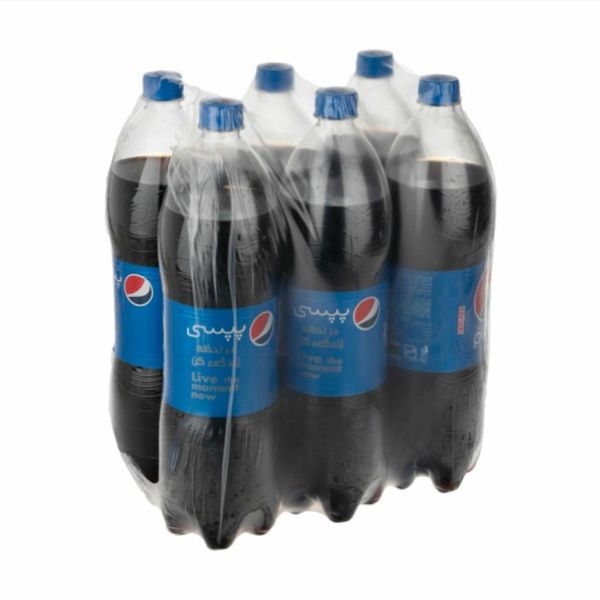 نوشابه گاز دار با طعم کولا پپسی - ۱.۵ لیتر بسته ۶ عددی