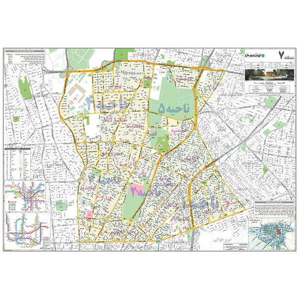  نقشه انتشارات ایرانشناسی مدل منطقه 7 شهرداری تهران کد 407