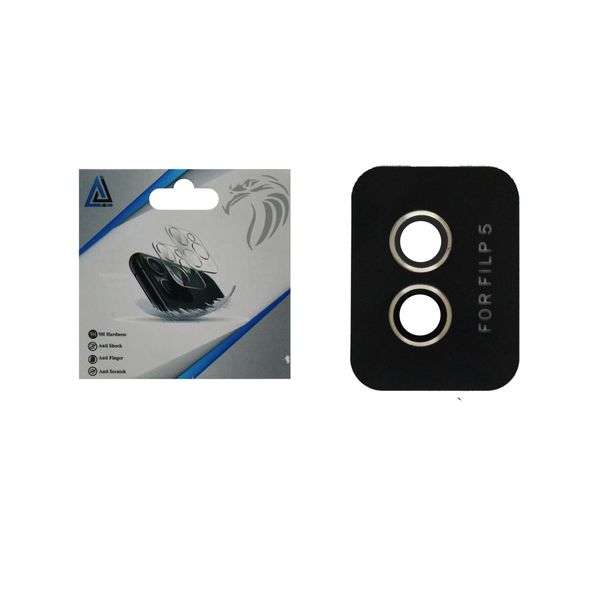 محافظ لنز دوربین مدل شابلون دار فلزی مناسب برای گوشی موبایل سامسونگ Galaxy Z Flip5