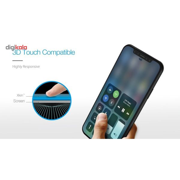 محافظ صفحه نمایش شیشه ای جاست موبایل مدل Xkin Tempered Glass مناسب برای گوشی موبایل اپل مدل iPhone X/iPhone XS