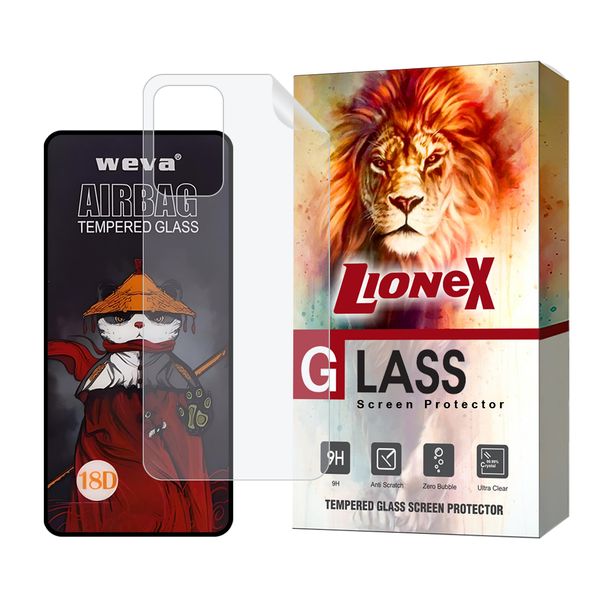 محافظ صفحه نمایش لایونکس مدل AIRNABKLI مناسب برای گوشی موبایل سامسونگ Galaxy A52 4G / Galaxy A52 5G / Galaxy A52s 5G به همراه محافظ پشت گوشی 