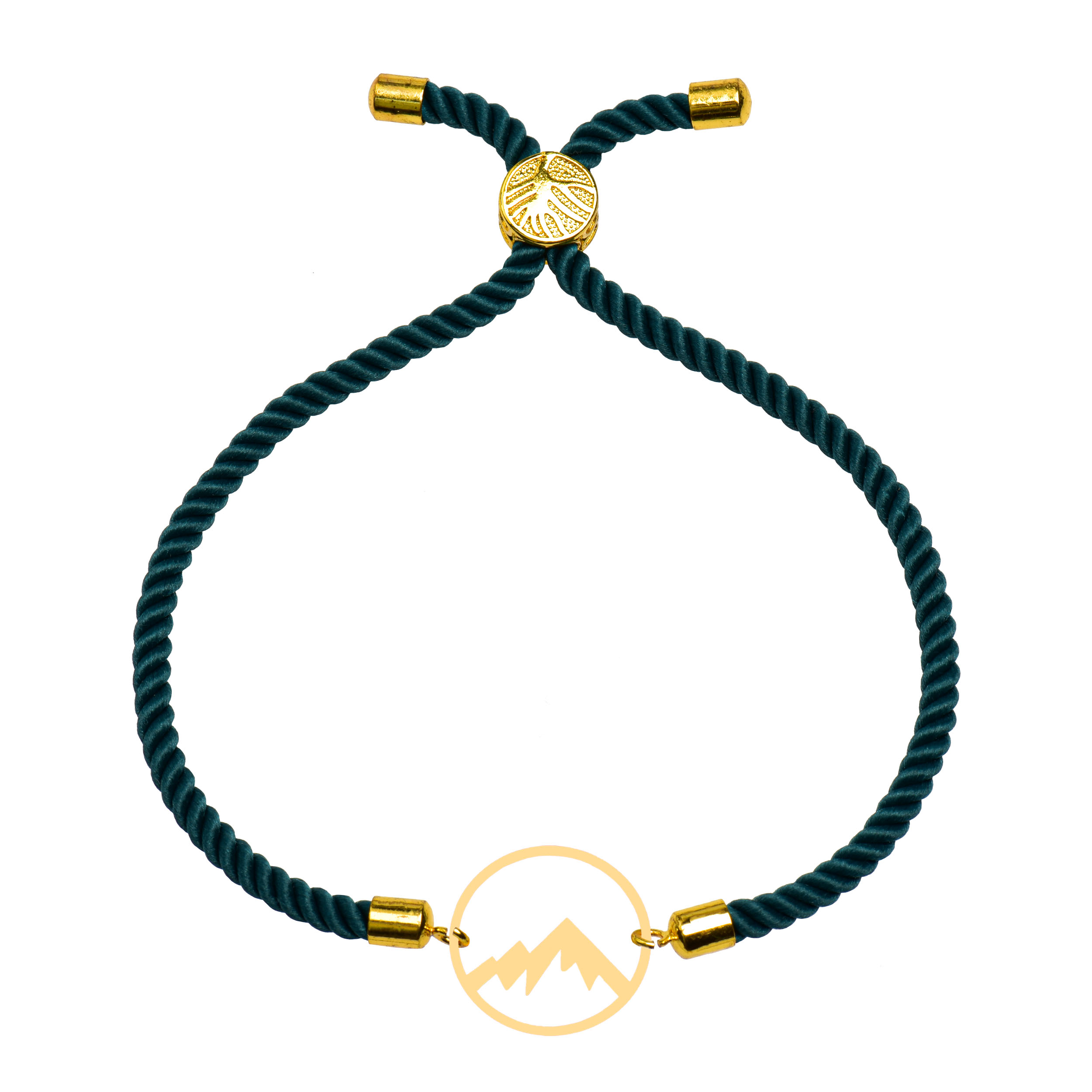 دستبند طلا 18 عیار زنانه کرابو طرح کوه مدل Kr102195