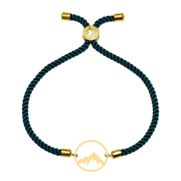 دستبند طلا 18 عیار زنانه کرابو طرح کوه مدل Kr102195