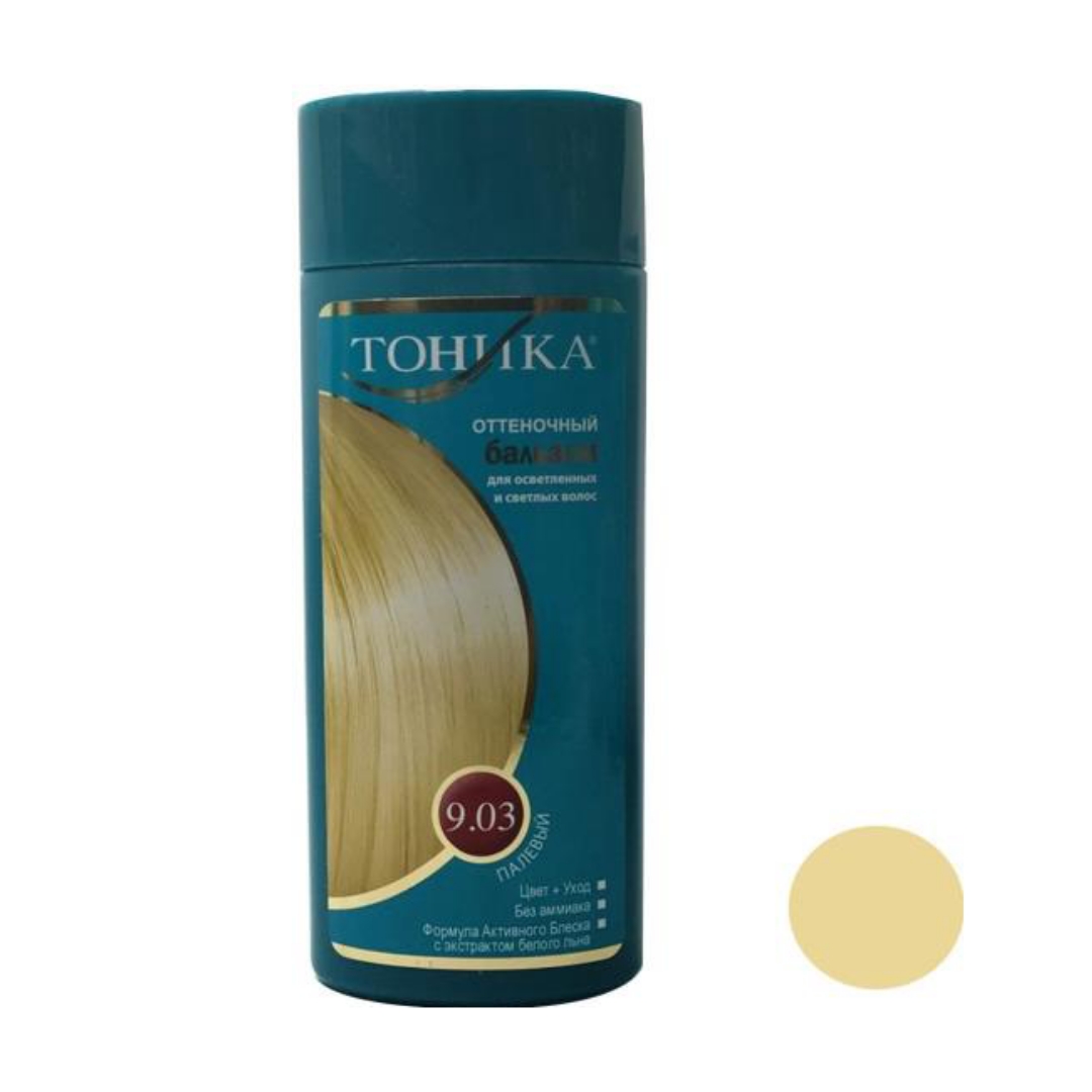 شامپو رنگ مو تونیکا شماره 9.03 حجم 150 میلی لیتر رنگ طلایی گندمی کمرنگ