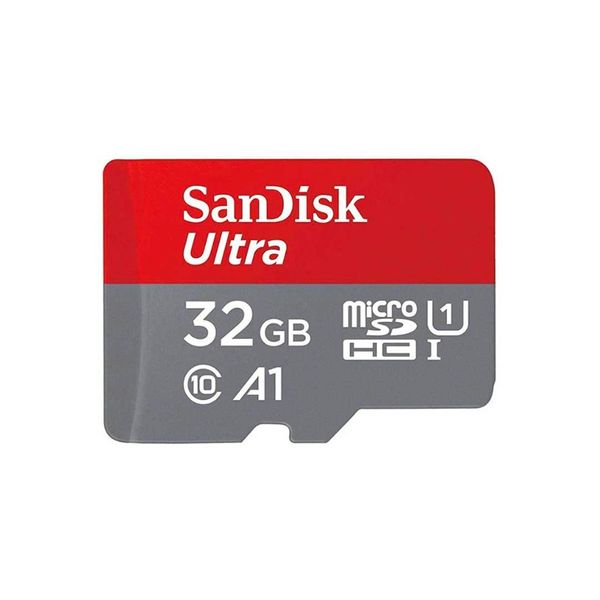کارت حافظه microSDHC سن دیسک مدل ultra_A1 کلاس 10 استانداردUHS_I سرعت 100MBps ظرفیت 32 گیگابایت