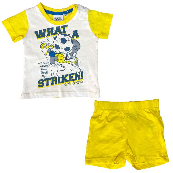 ست تی شرت و شلوارک نوزادی لونی تونز مدل 56227