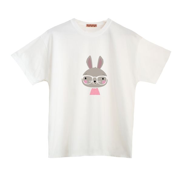 تی شرت آستین کوتاه دخترانه مدل خرگوش