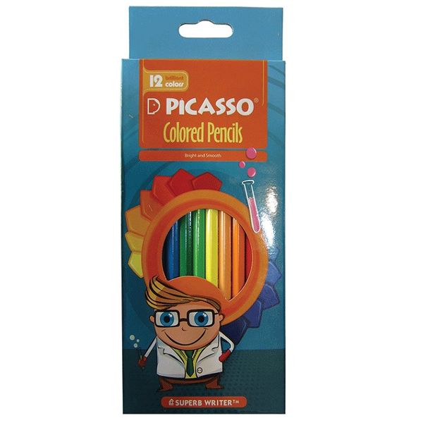 مداد رنگی 12 رنگ پیکاسو مدل دکتر