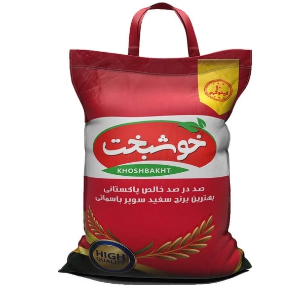 برنج پاکستانی دانه بلند سوپرباسماتی خوشبخت - 10 کیلوگرم
