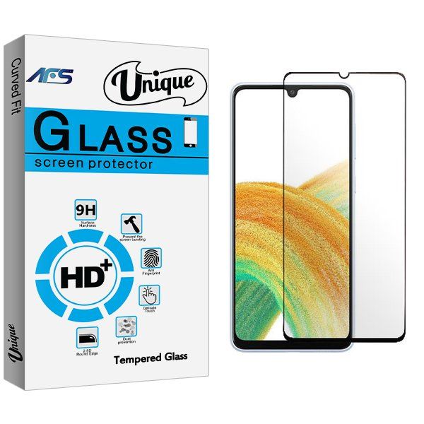 محافظ صفحه نمایش شیشه ای ای اف اس مدل Unique Full مناسب برای گوشی موبایل سامسونگ Galaxy A33 5G