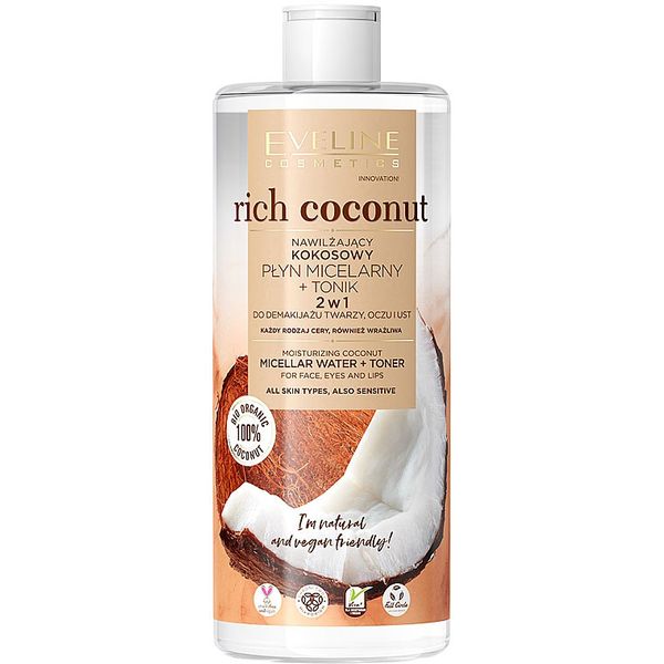 محلول پاک کننده آرایش اولین مدل Rich Coconut حجم 500 میلی لیتر