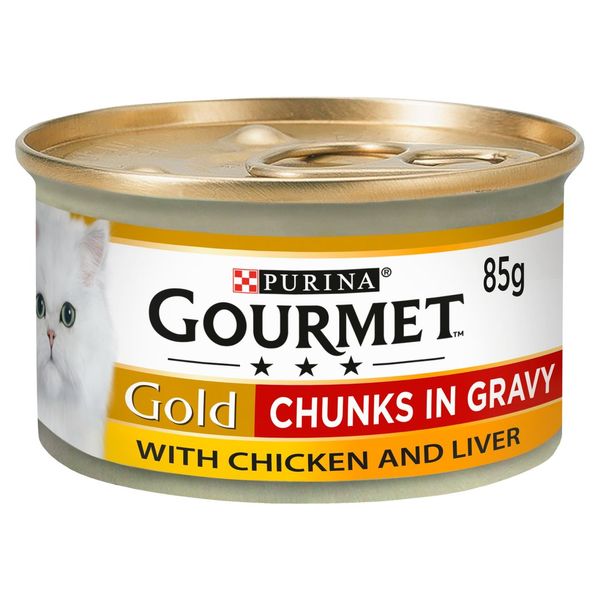 کنسرو غذای گربه پورینا مدل Chicken and Liver وزن 85 گرم