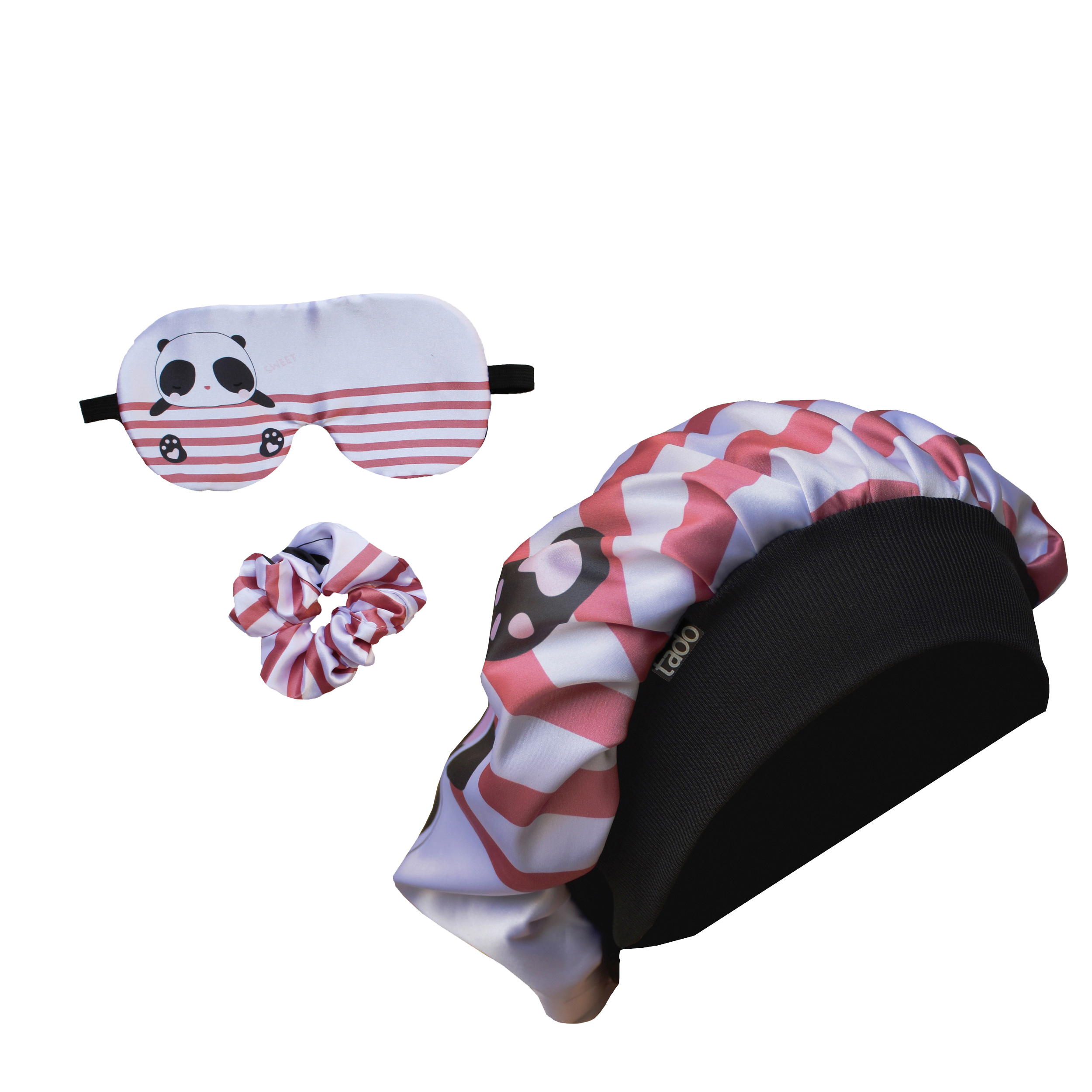 کلاه زنانه تادو مدل خواب کد SKH02 به همراه کش مو و چشم بند