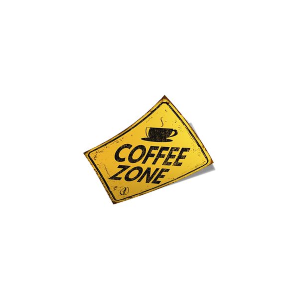 استیکر لپ تاپ لولو طرح COFFEE ZONE کد 790