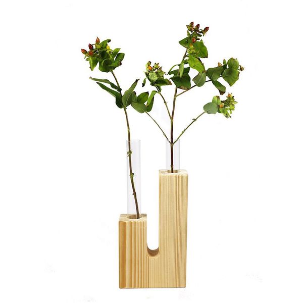 گلدان چوبی گلدونه مدل GWV02