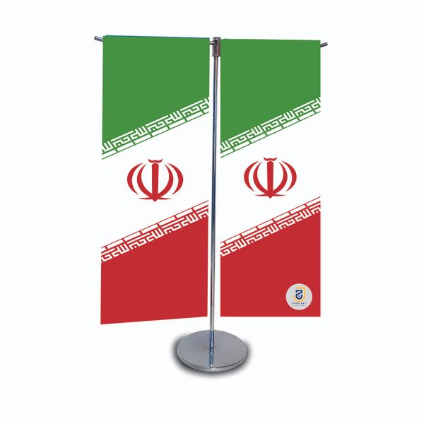 پرچم رومیزی جاویدان تندیس پرگاس مدل ایران تی کد 6