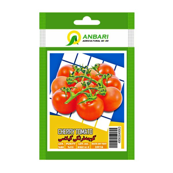 بذر گوجه فرنگی گیلاسی قرمز بذر عنبری کد BZA-072