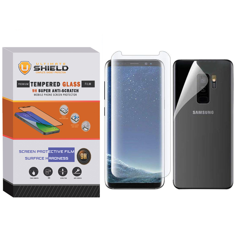 محافظ پشت گوشی آلتیمیت شیلد مدل UV-ULT مناسب برای گوشی موبایل سامسونگ Galaxy s9 به همراه محافظ صفحه نمایش