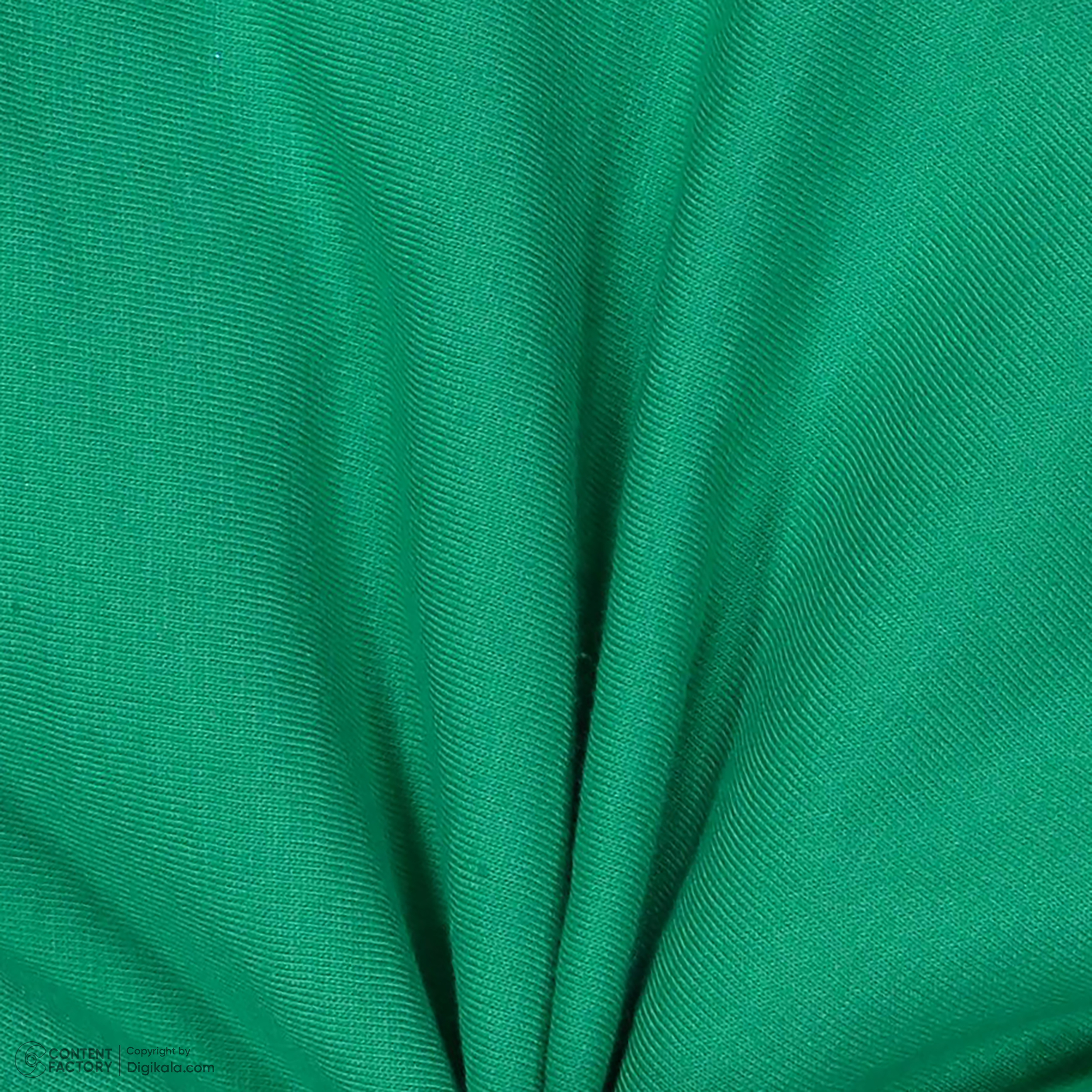 ست تی شرت و شلوارک پسرانه سون پون مدل 13911082 رنگ سبز