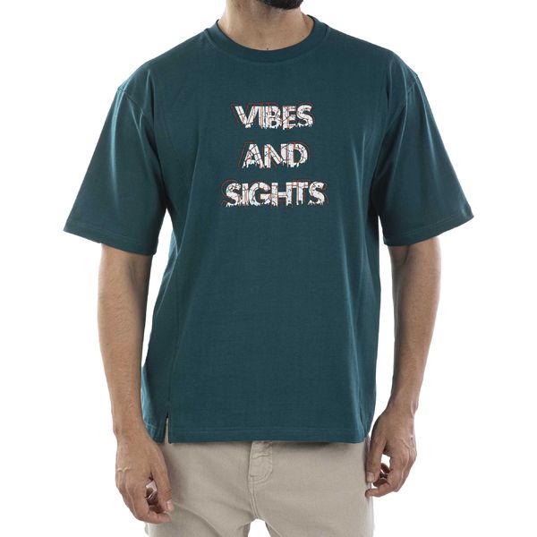 تی شرت آستین کوتاه مردانه جوتی جینز مدل یقه گرد کد 1551414 رنگ سبز