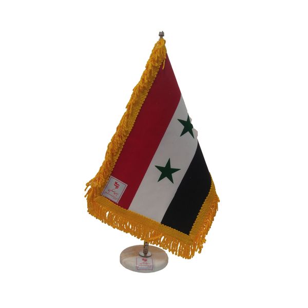 پرچم رومیزی ایران اسکرین طرح پرچم سوریه مدل 20444