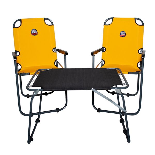 میز و صندلی سفری آراد مدل AC111 مجموعه 3 عددی