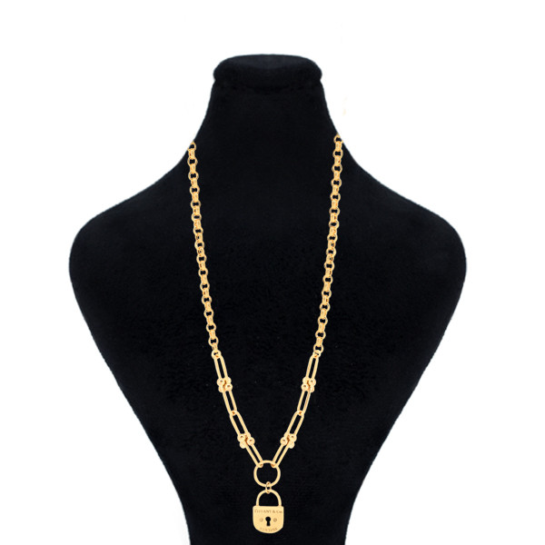 گردنبند طلا 18 عیار زنانه ماوی گالری مدل رولو و تیفانی قفل