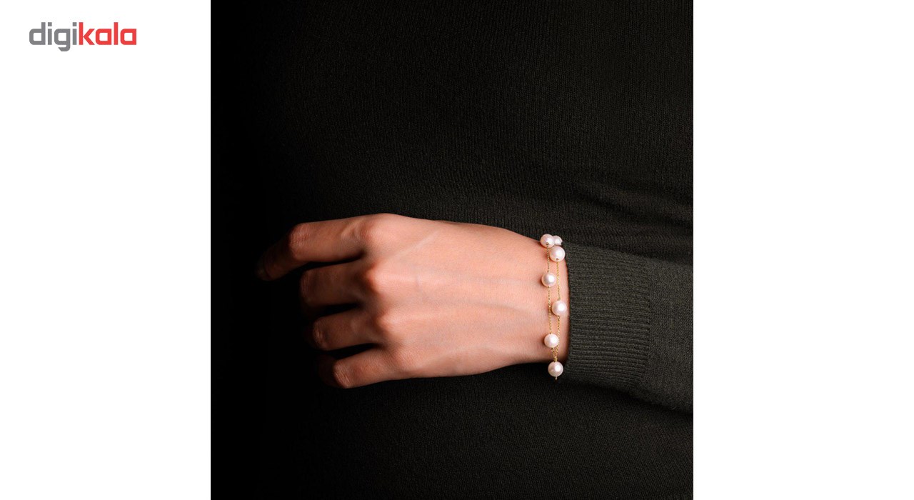 دستبند طلا 18 عیار زنانه گرامی گالری مدل B241