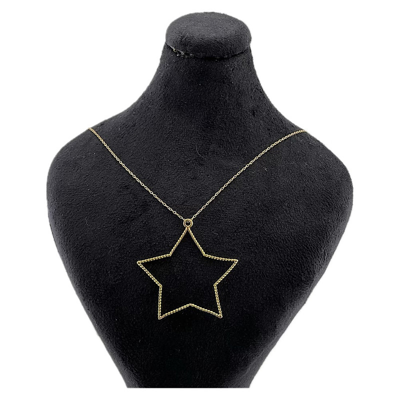 گردنبند طلا 18 عیار زنانه رستا گالری مدل ستاره‌ کد 14030208