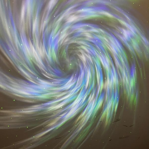 رقص نور لیزری مدل کهکشانی طرح سفینه مدل اسپیکر دار