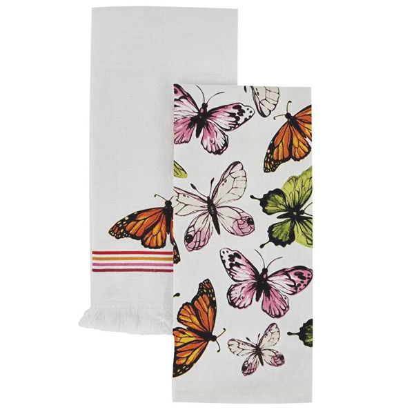 دستمال آشپزخانه کاراجا مدل Butterfly مجموعه 2 عددی