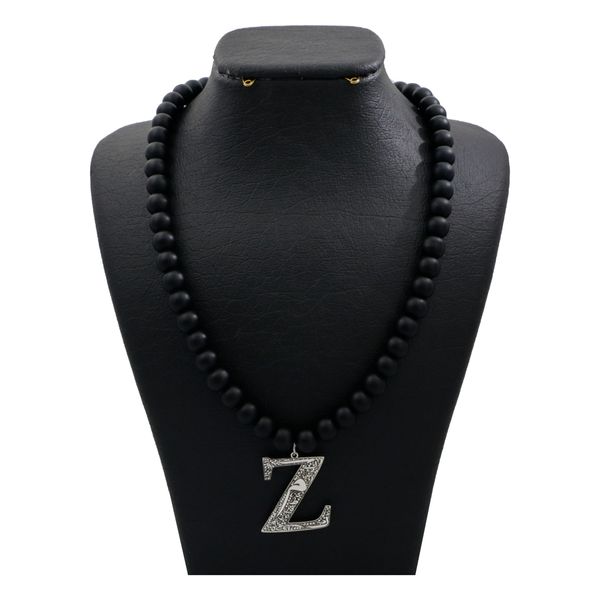 گردنبند نقره زنانه دلی جم طرح Z کد D 711