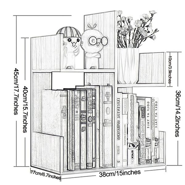 کتابخانه رومیزی مدل کاکتوس