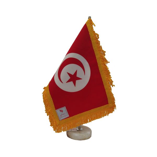 پرچم رومیزی ایران اسکرین طرح پرچم تونس مدل 20451