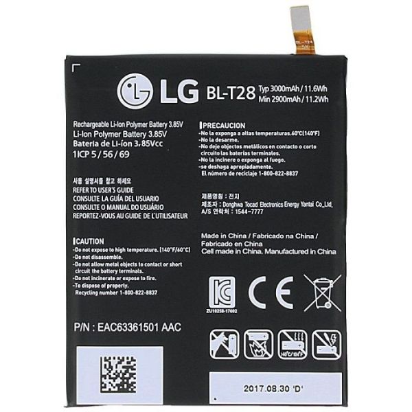 باتری موبایل مدل BL-T28 ظرفیت 3300 میلی آمپر ساعت مناسب برای گوشی موبایل ال جی Q8 / T28