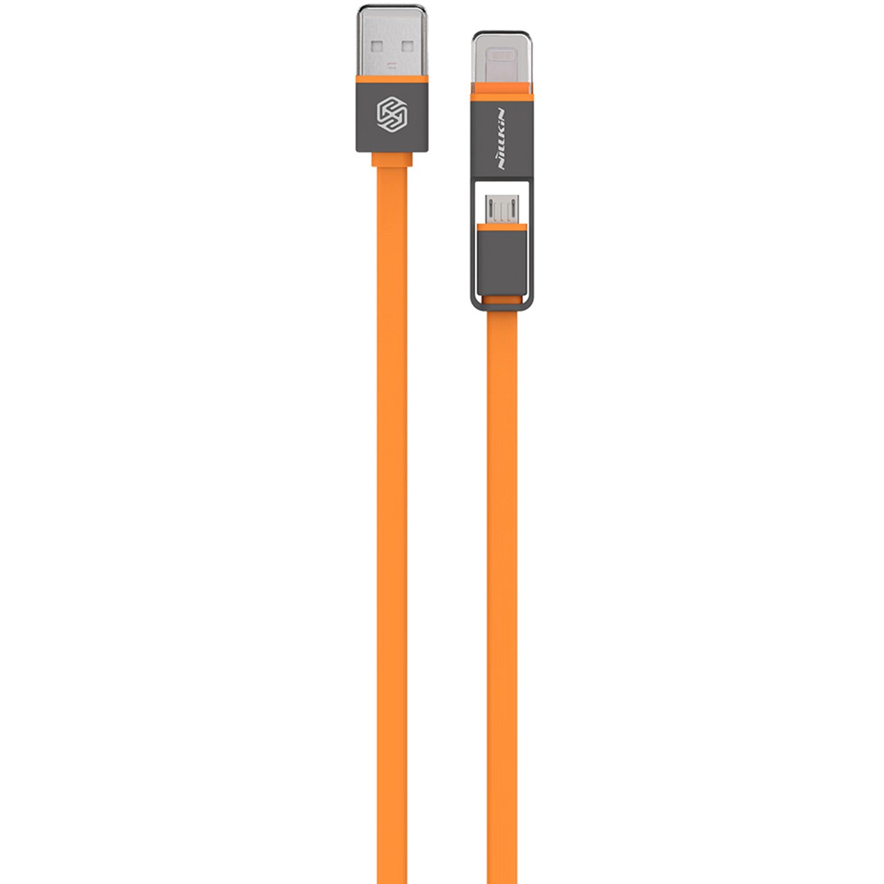 کابل تبدیل USB به لایتنینگ/MicroUSB نیلکین مدل Plus طول 1.2 متر