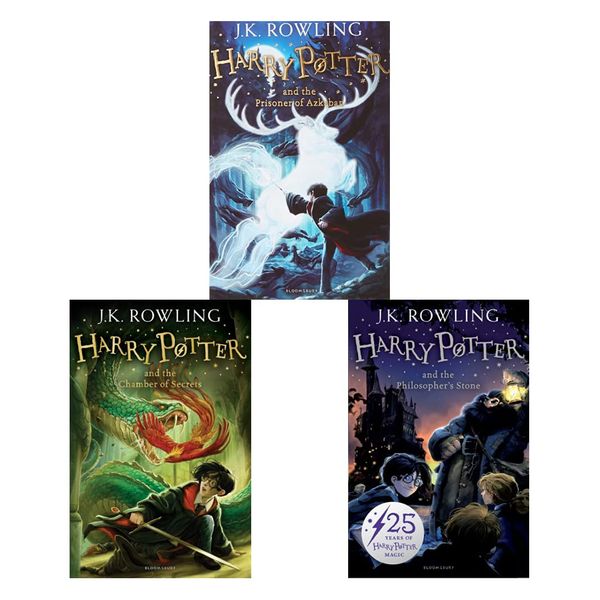 کتاب Harry Potter 1–3 A Magical Adventure Begins اثر J.K. Rowling انتشارات بلومزبری 3 جلدی