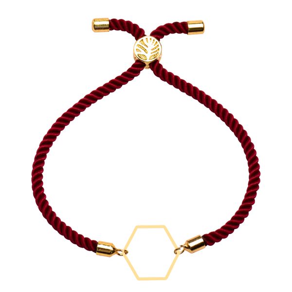دستبند طلا 18 عیار زنانه کرابو مدل 6 ضلعی Kr102144