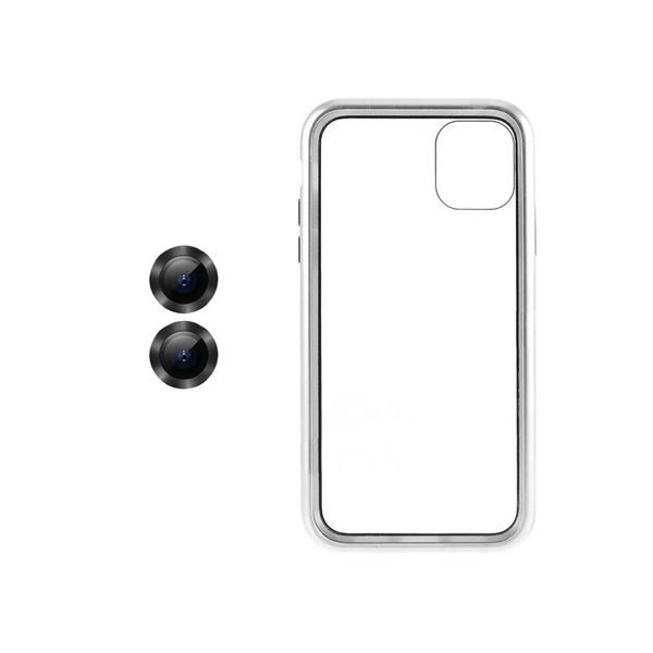 کاور فشن مدل New Magnet مناسب برای گوشی موبایل اپل Iphone 11 به همراه محافظ لنز دوربین