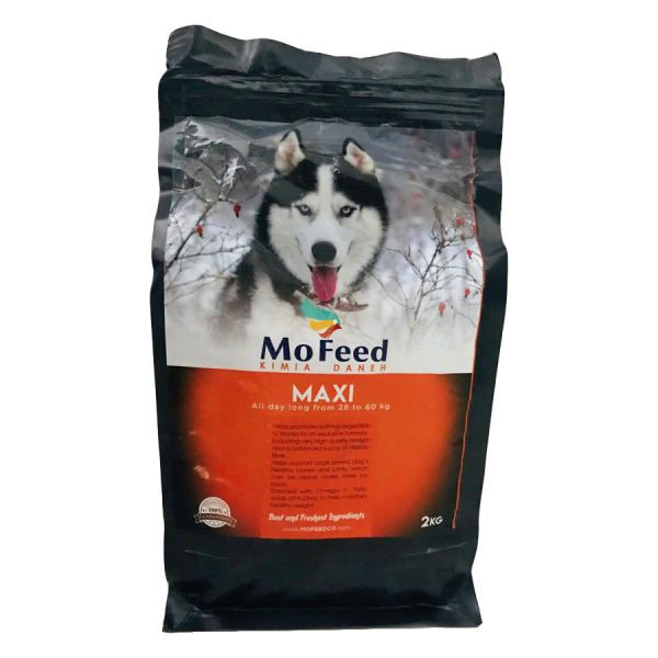 غذای خشک سگ مفید مدل maxi وزن 2 کیلوگرم