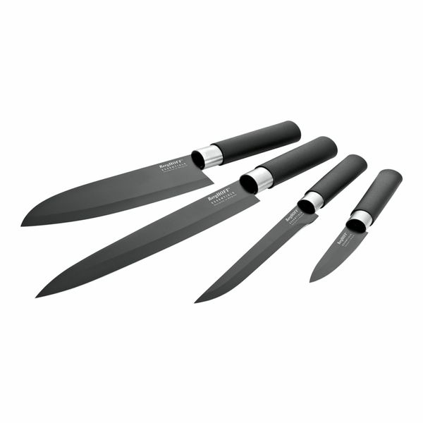 ست چاقو آشپزخانه 4 پارچه برگهف مدل Raven