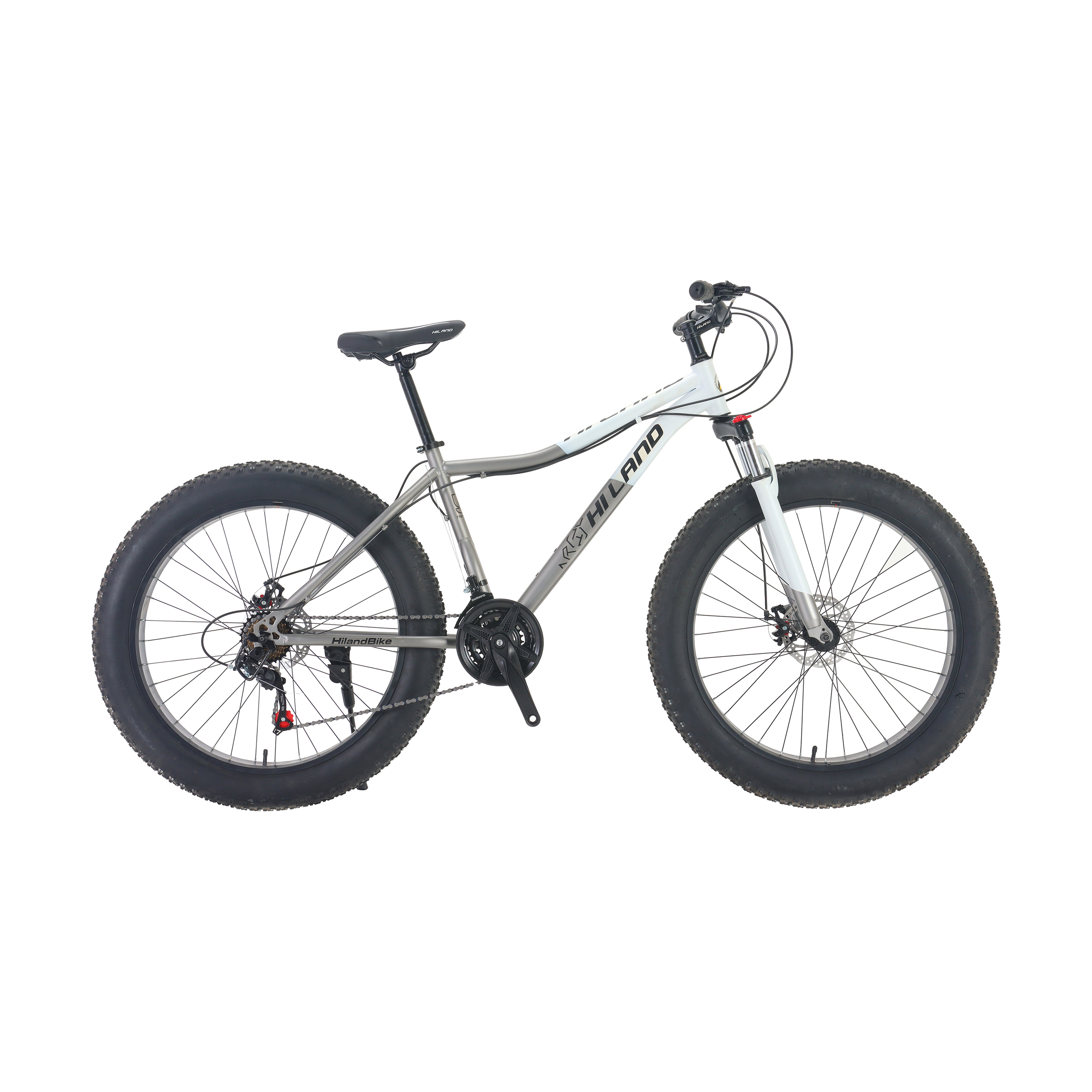 دوچرخه کوهستان هایلند مدل استیل سایز 27.5 رنگ نقره ای طوسی