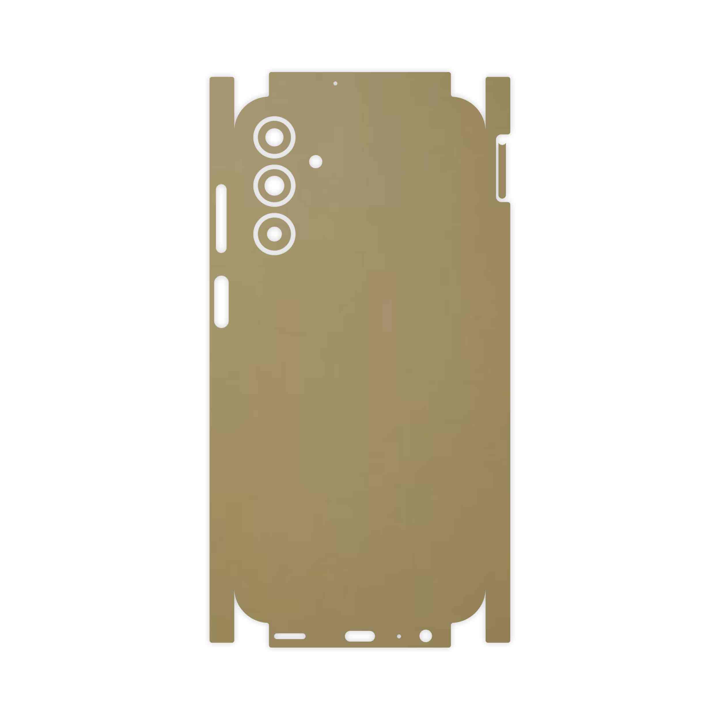 برچسب پوششی ماهوت مدل Matte-Gold-FullSkin مناسب برای گوشی موبایل سامسونگ Galaxy A15