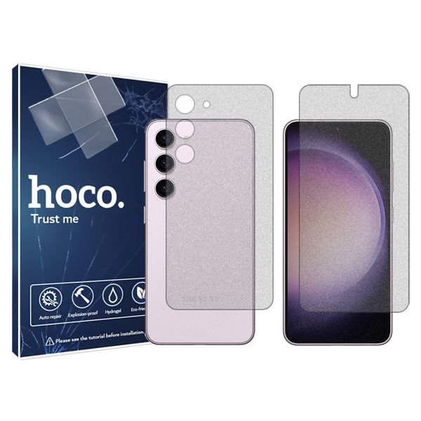 محافظ  صفحه نمایش مات هوکو مدل HyMTT مناسب برای گوشی موبایل سامسونگ Galaxy S 23 به همراه محافظ پشت گوشی