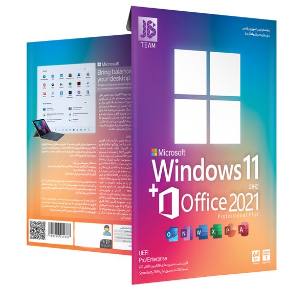 سیستم عامل Windows 11 + Office 2021 نشر جی بی تيم