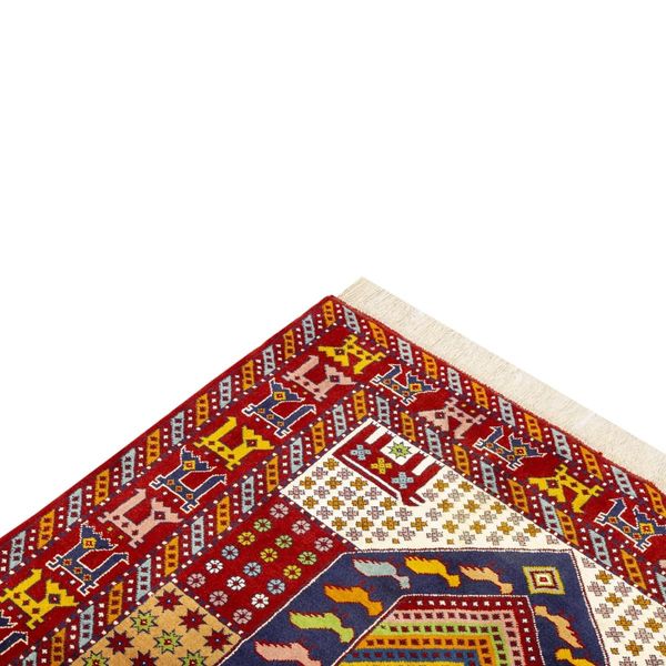فرش دستبافت سه متری طرح لچک ترنج مدل عشایری خراسان کد D02153A
