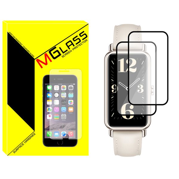 محافظ صفحه نمایش نانو ام‌گلس مدل Pmma-MG مناسب برای ساعت هوشمند هواوی Watch Fit mini بسته دو عددی